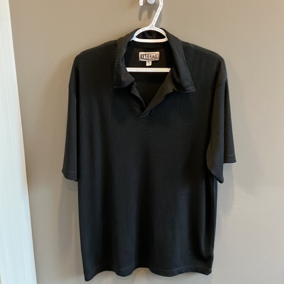 Vintage 90s TagRag Men’s Black Lightweight Polo Size XL - Picture 4 of 13